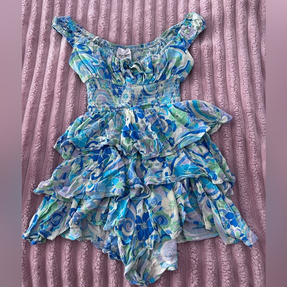 Bright Patterned Mini Dress/Romper - Picture 3 of 5